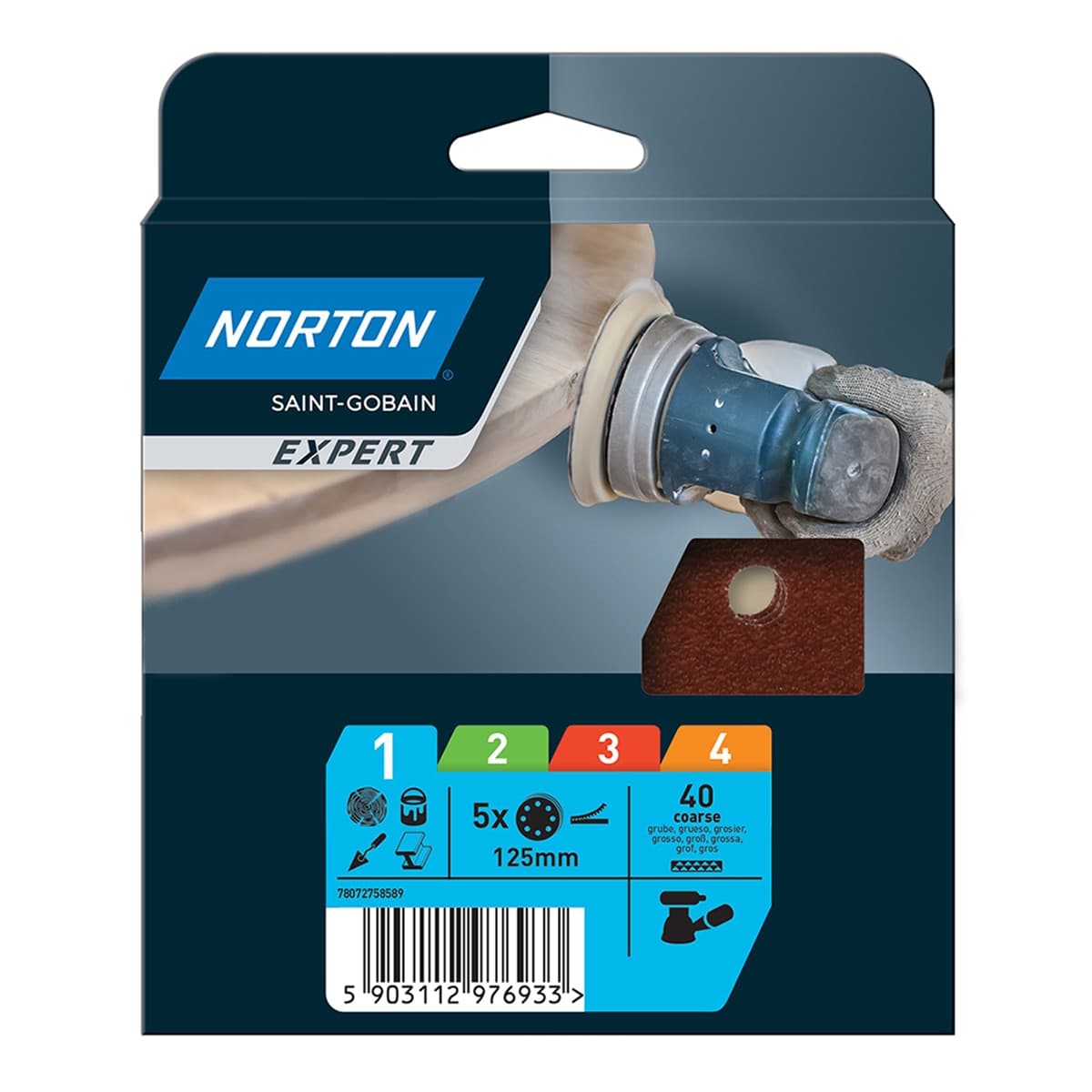 Norton - Discos de Lija (Óxido de Aluminio A203F).