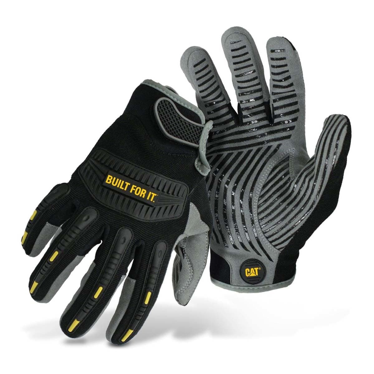Caterpillar - Guantes Impacto Piel sintética y Silicona.