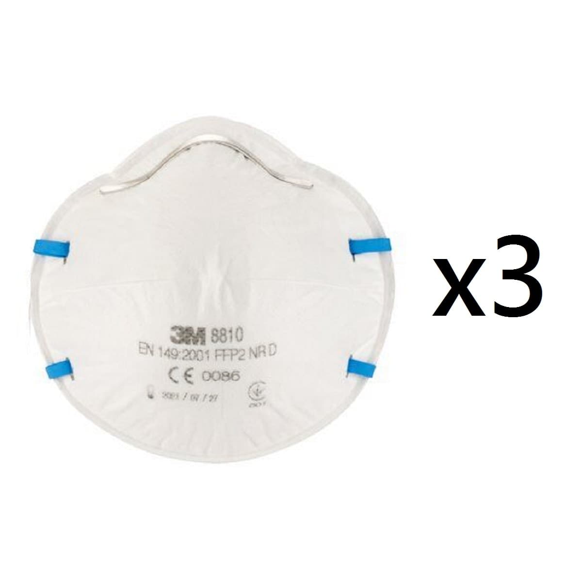 3M - Mascarilla FFP2 sin Válvula - 3 Uds.