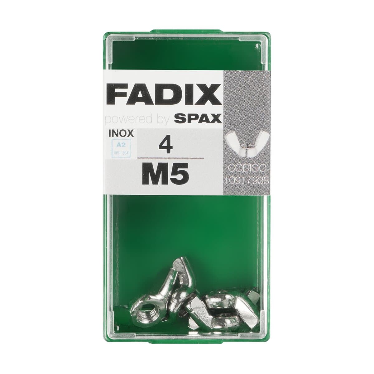 FADIX - Tuerca Mariposa Acero Inoxidable M5 - Caja 4 Uds.