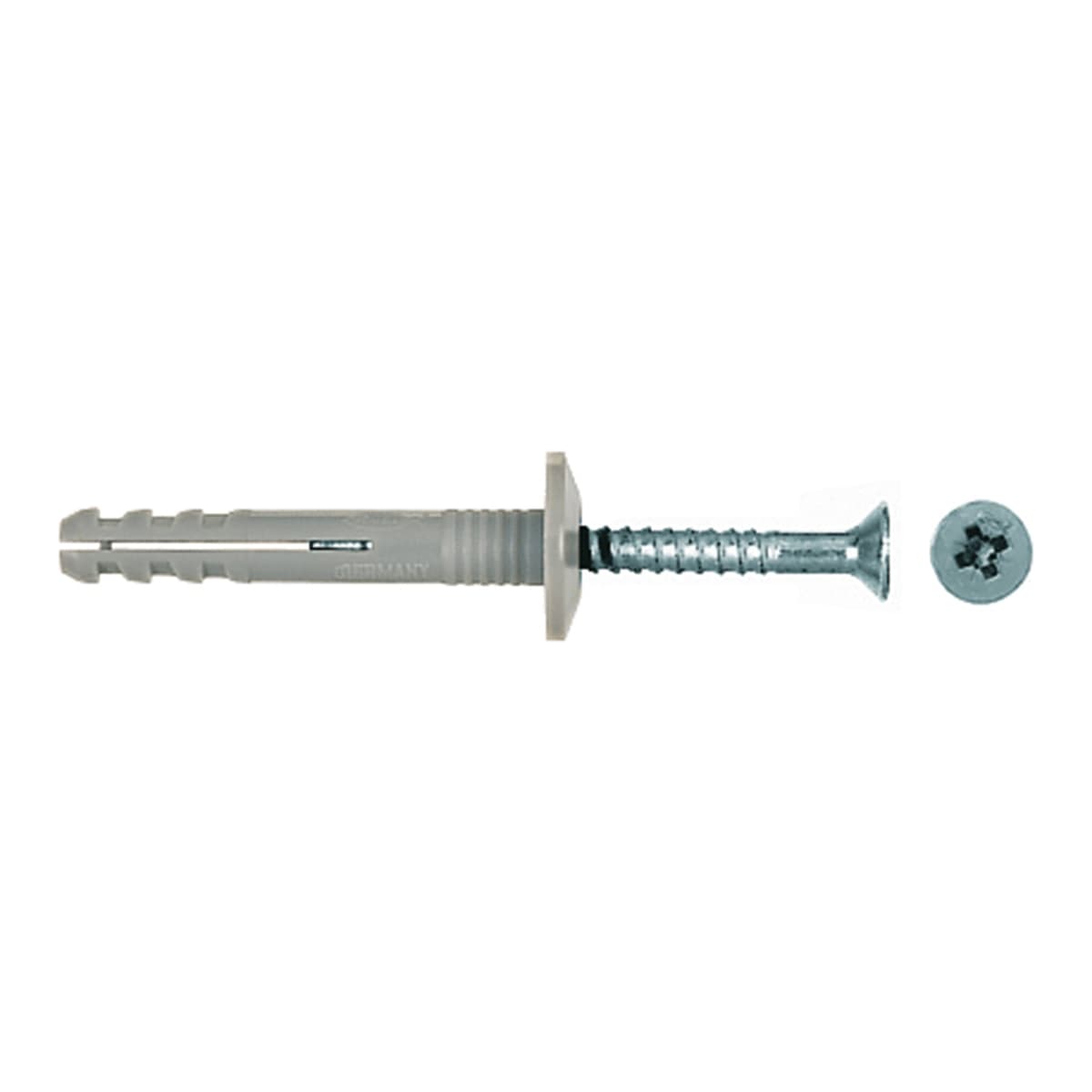 FISCHER - Tacos Clavo N 8 x 60 mm y Tornillos 20 Uds.
