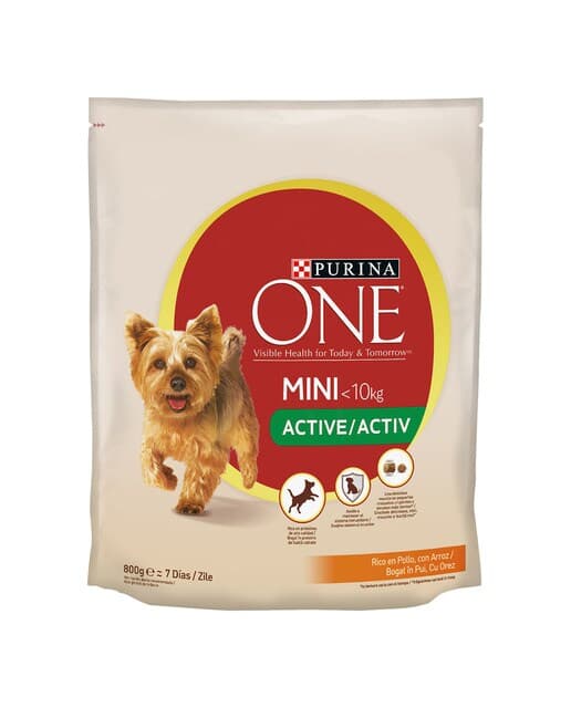 Purina One - Pienso para perros adultos mini Purina One My dog is Active pollo.