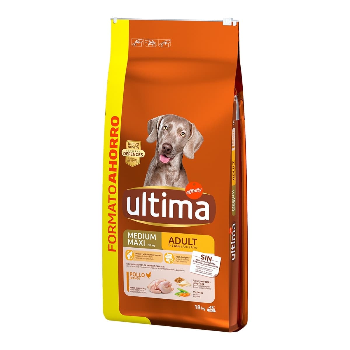 Ultima - Pienso para perros adultos Ultima Medium-Maxi pollo.