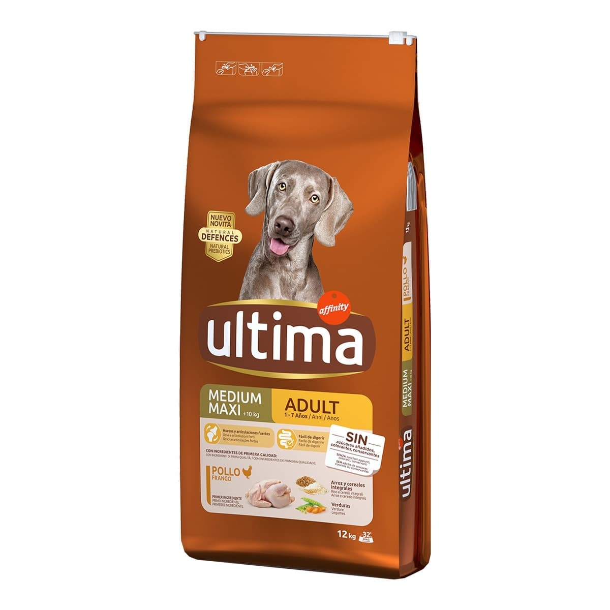 Ultima - Pienso para perros adultos Ultima Medium-Maxi pollo.