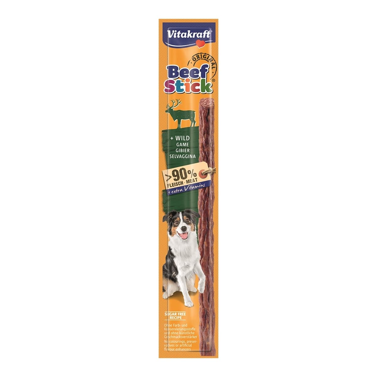 Vitakraft - Snack para perros Vitakraft Beef Stick Caza 12 g.