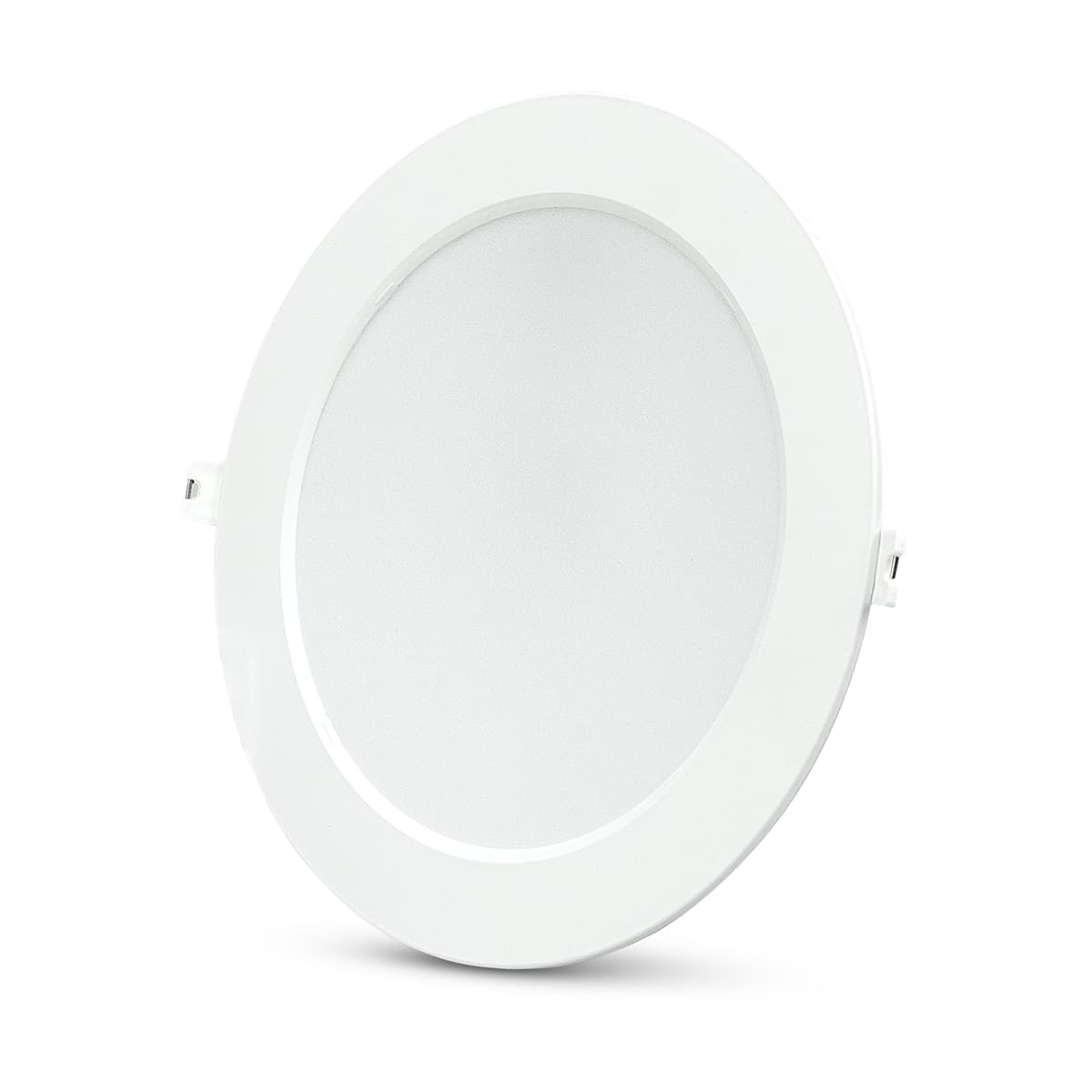 GARZA - Downlight Empotrable Circular Acrílico GARZA 1950lm 18W 65K Ø220 Blanco.