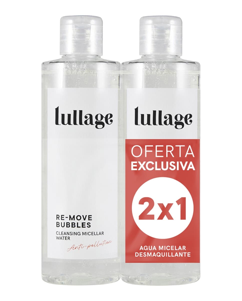 Lullage - Pack 2x1 Re-move Bubbles Agua Micelar Desmaquillante Lullage.