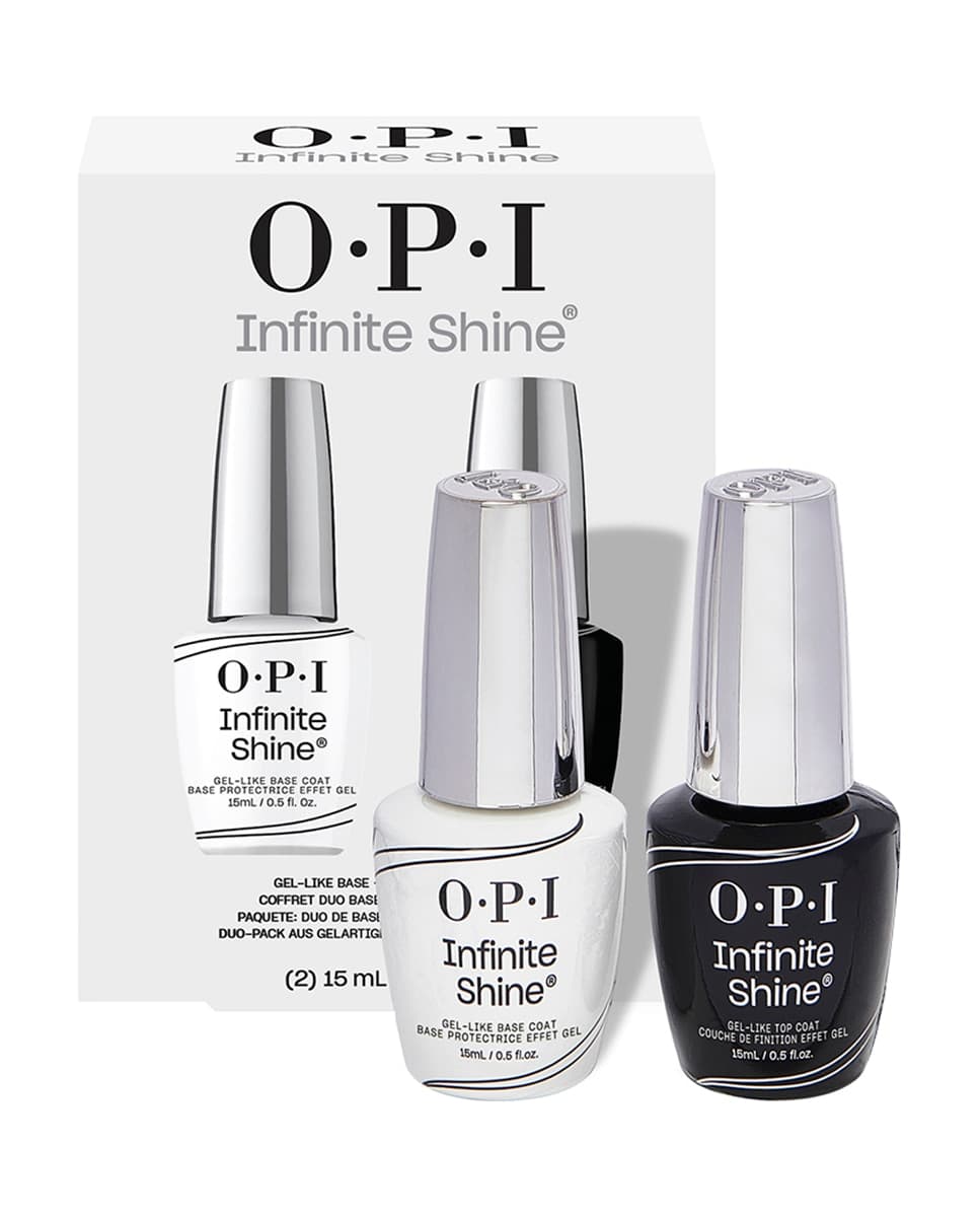 OPI - Pack Duo Esmalte de uñas de larga duración Infinite Shine Top Coat + Base Coat OPI.