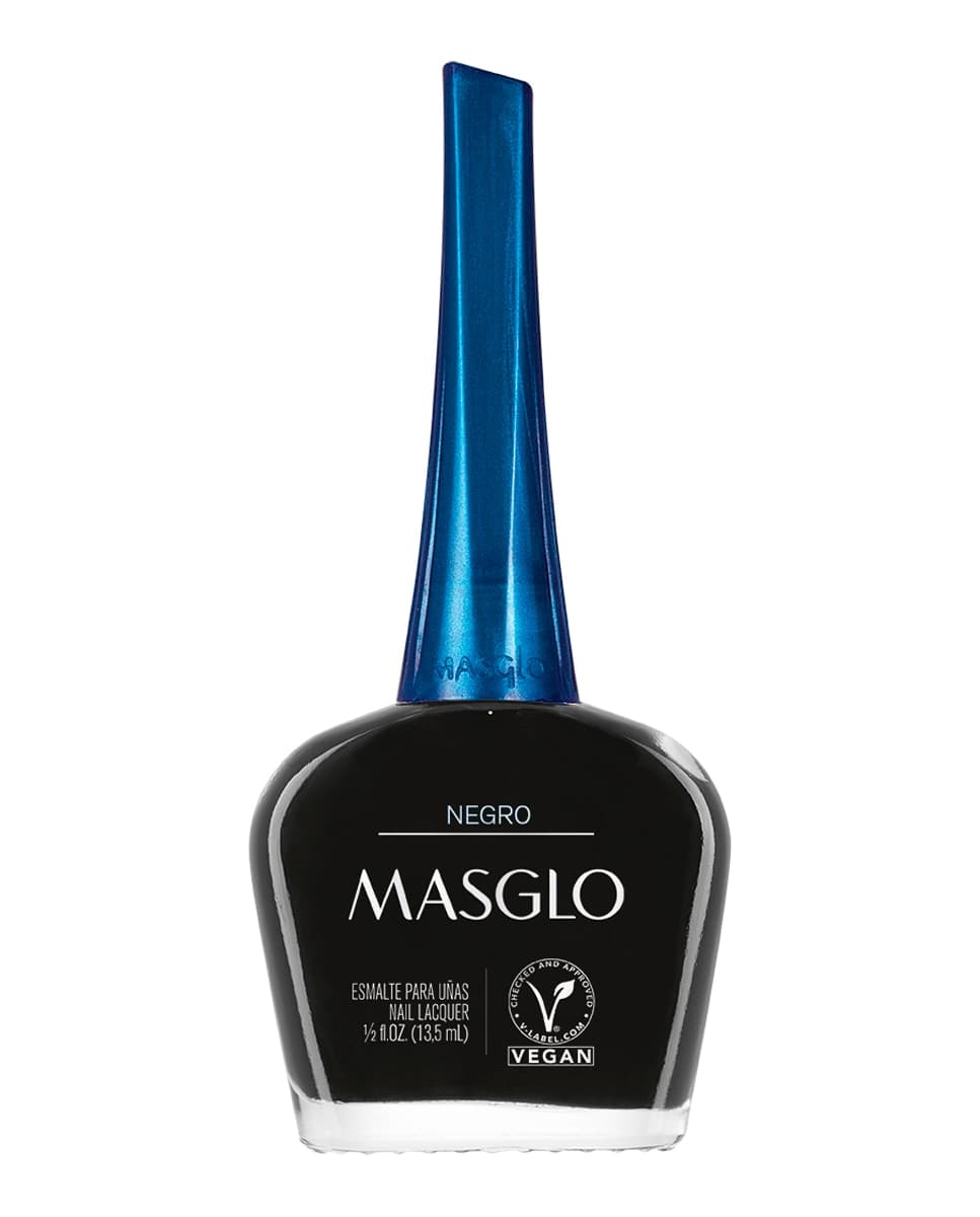 MASGLO - Esmalte de uñas cremoso Negro 13,5 ml Masglo.