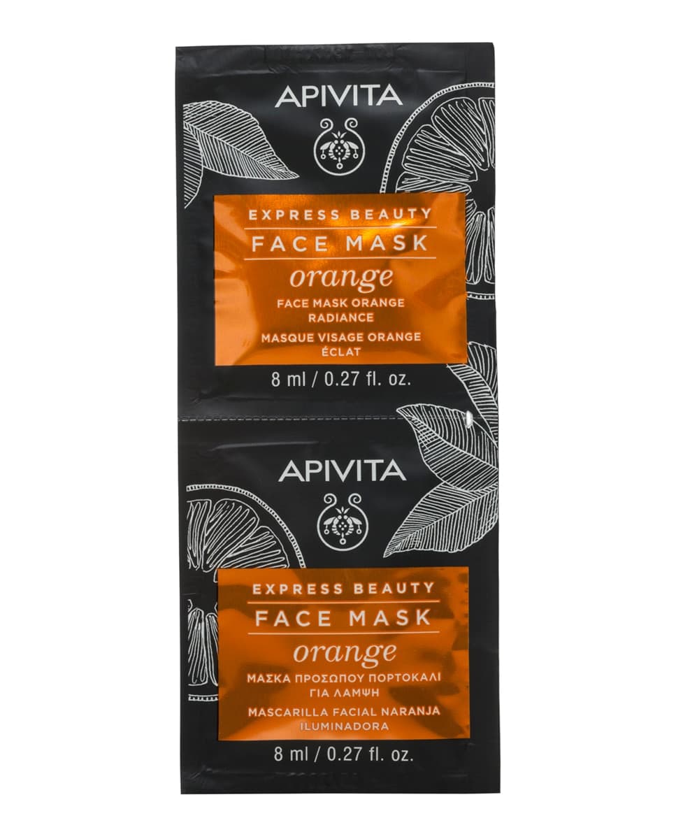 Apivita - Mascarilla Facial Naranja Iluminadora Express Beauty 2*8 Ml Apivita.