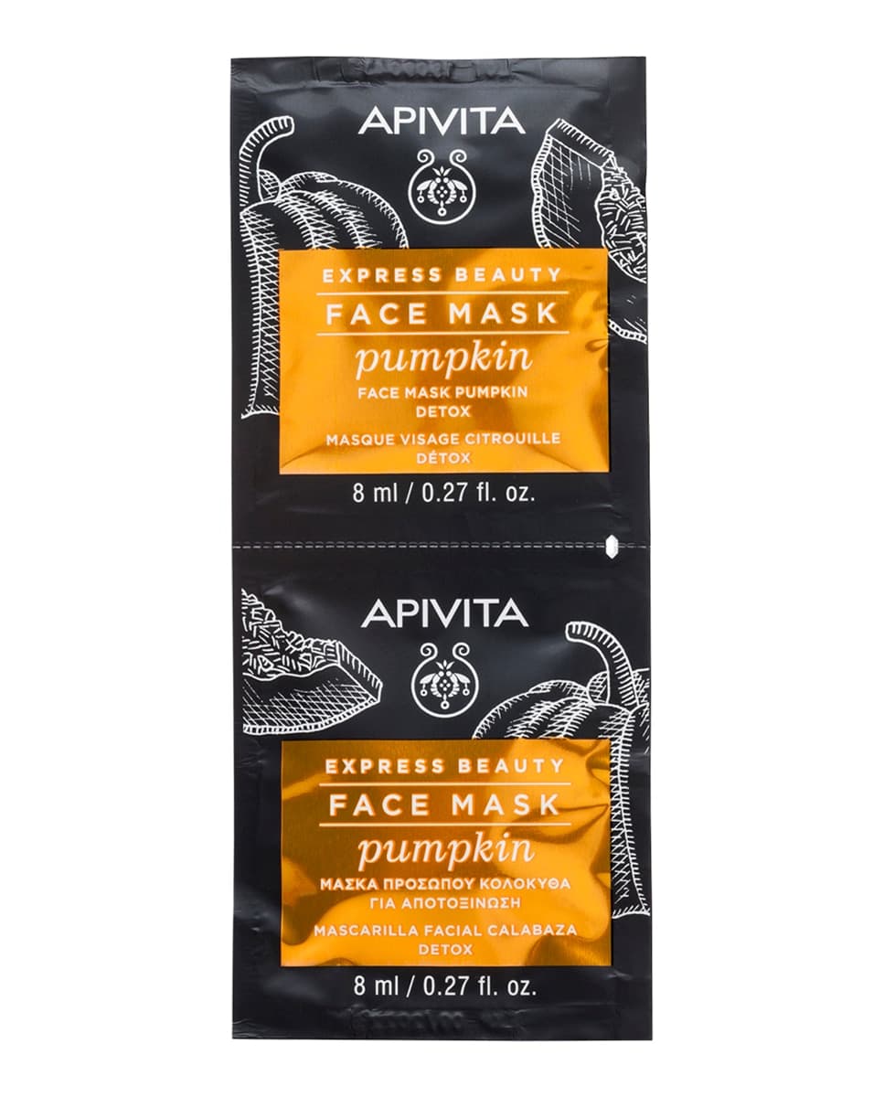 Apivita - Mascarilla Facial Calabaza Detox Apivita Express Beauty 2*8 Ml Apivita.