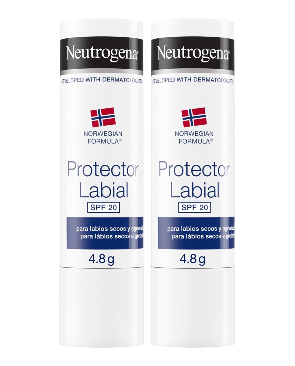 Neutrogena - Pack Protector Labial SPF 20 Fórmula Noruega Neutrogena.