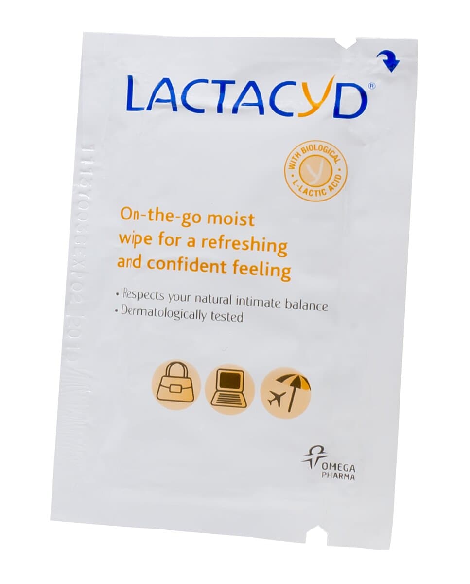 Lactacyd - Toallitas húmedas individuales Higiene Íntima diaria Lactacyd.
