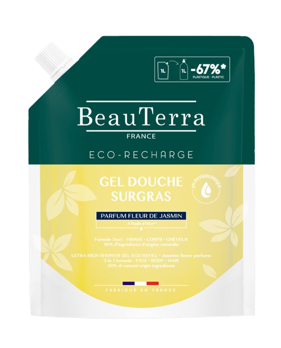 Beauterra - Recarga Gel Ducha Flor Jazmín Beauterra.