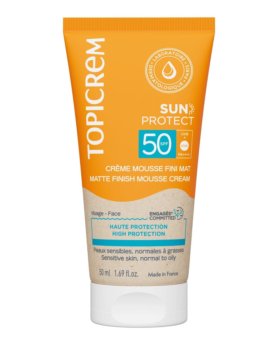 Topicrem - Protector Solar Mousse SPF 50 Topicrem.