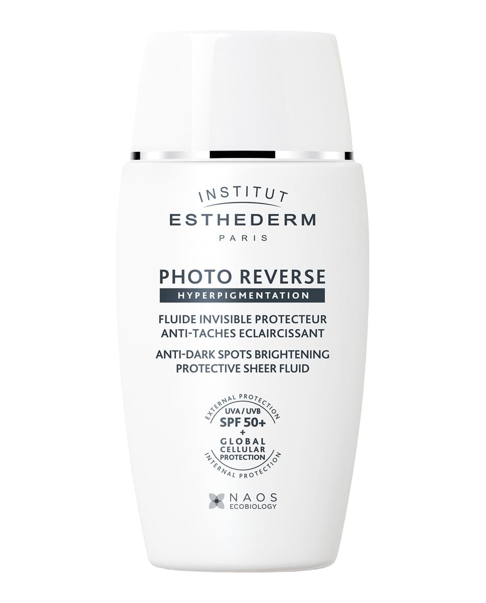 Esthederm - Protector solar facial antimanchas Photo Reverse SPF50+ fluido Esthederm.