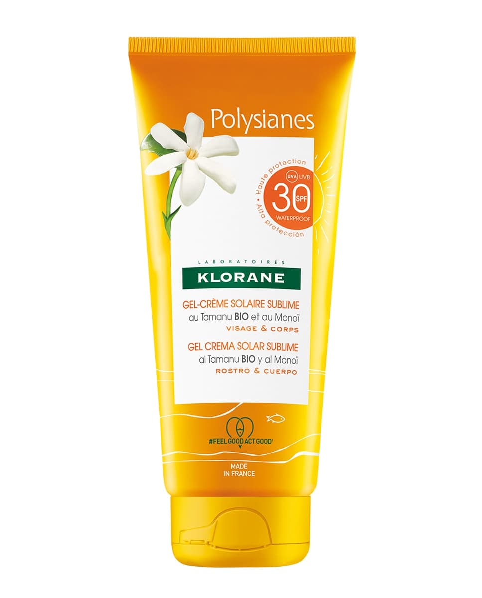 Klorane - Gel Crema Solar Sublime Spf30 Al Monoï Y Tamanu Bio 200 ml Klorane Polysianes.