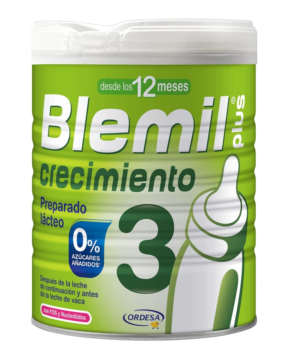 Blemil - Leche Crecimiento Blemil Plus 3 Crecimiento 0% Azúcares 800 g Blemil.