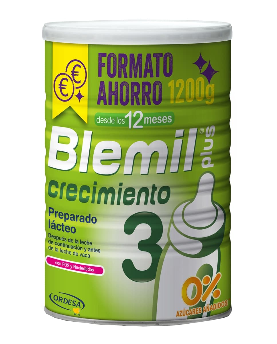 Blemil - Leche Crecimiento Blemil Plus 3 Crecimiento 0% 1200 g Blemil.