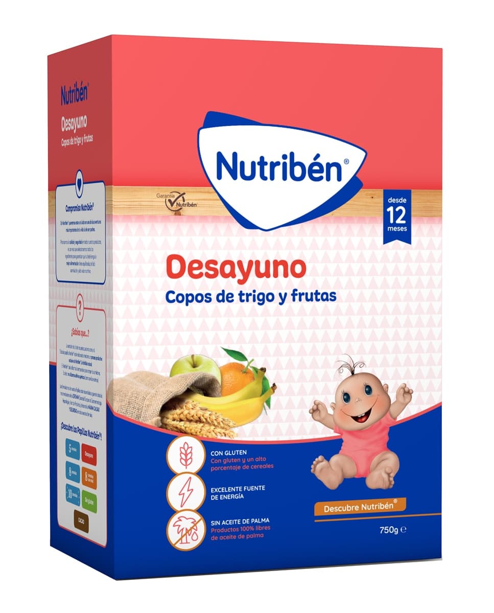 Nutribén® - Papilla Deayuno copos de Trigo y Frutas Nutribén®.