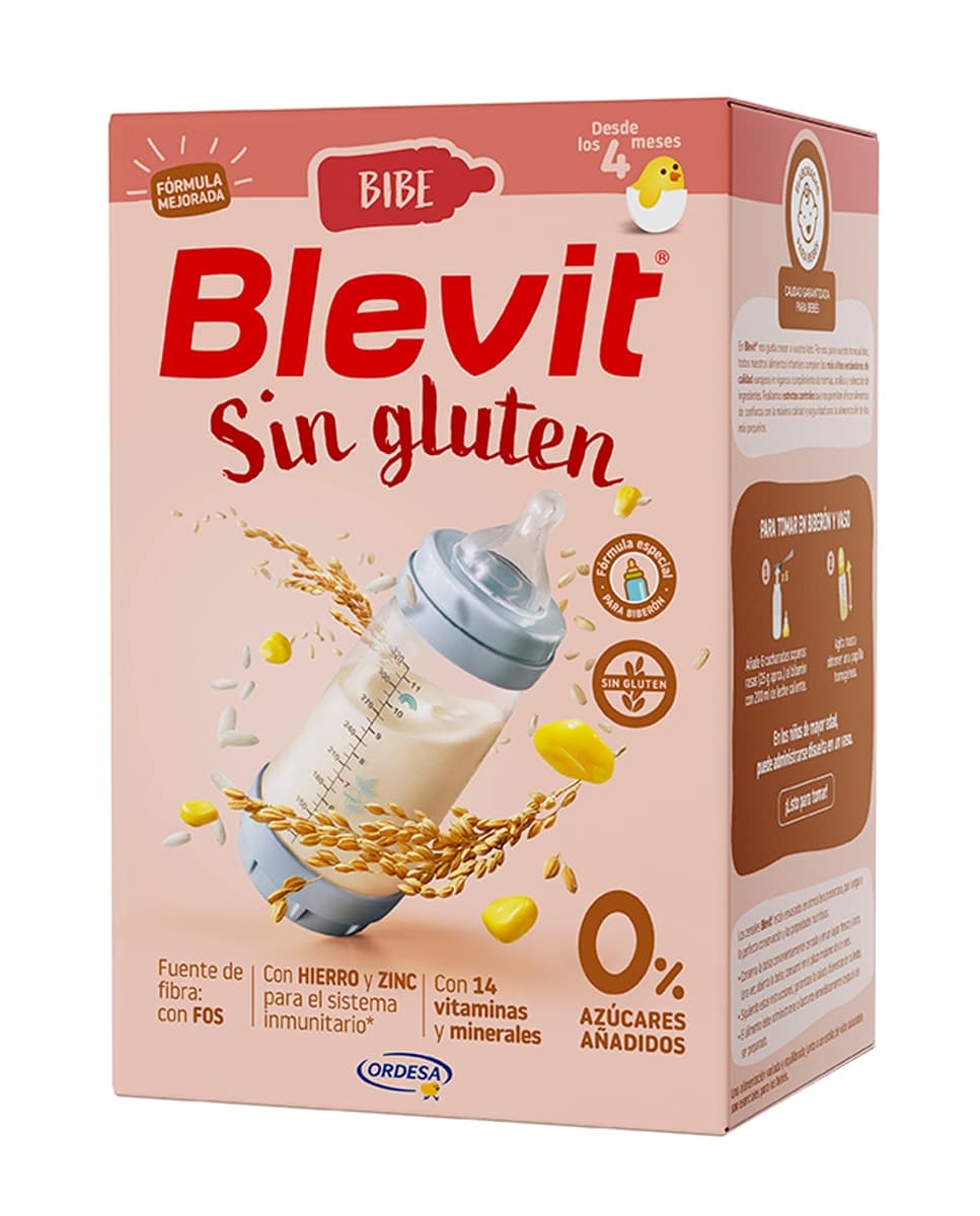 Blevit - Papilla Blevit Bibe Sin gluten 500 g Blevit.