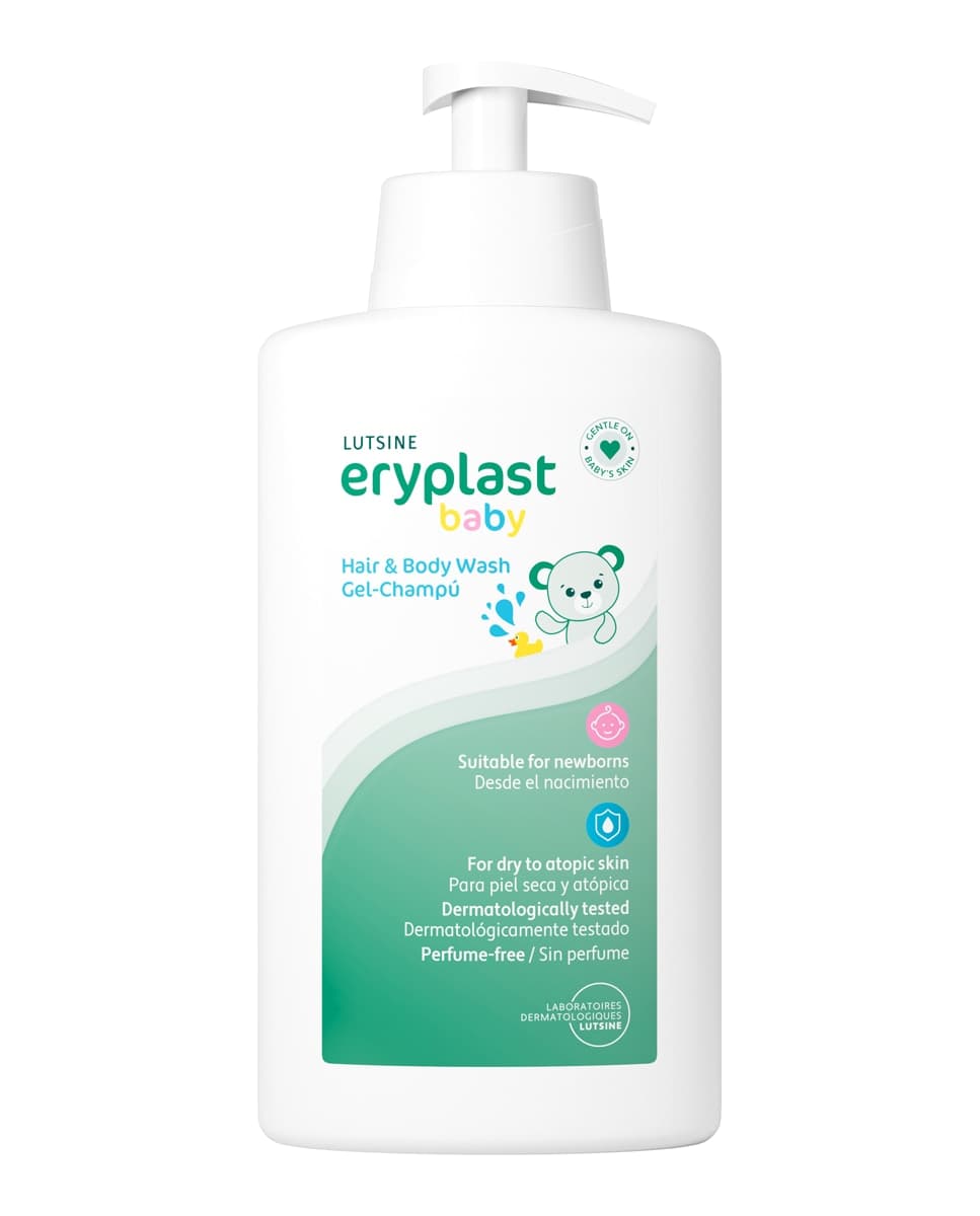 ERYPLAST - Gel-Champú para piel de bebé secas y atópicas 500 ml Eryplast.