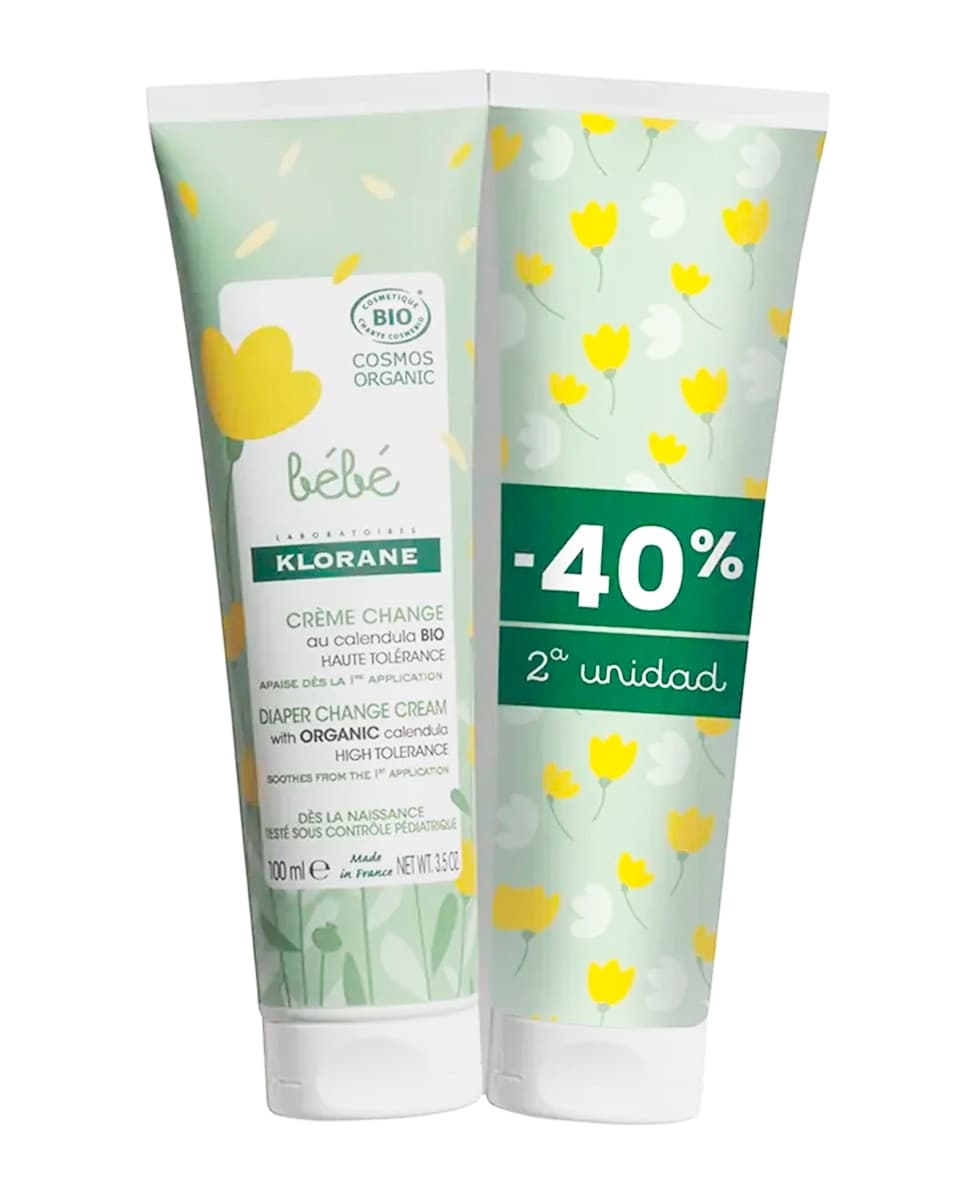 Klorane - Pack Duo Crema Cambio Pañal Klorane.