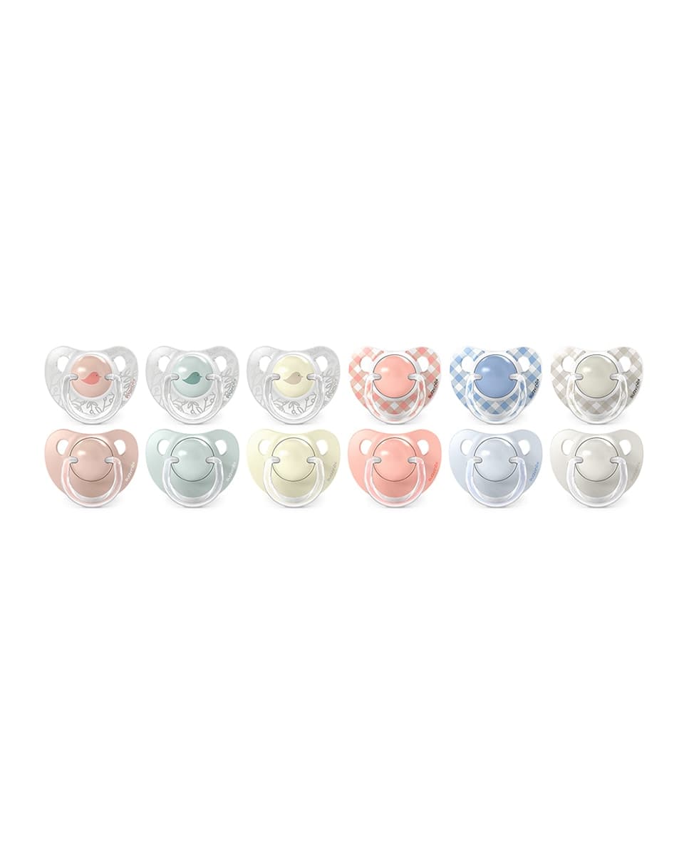 Suavinex - Pack Duplo Chupete Tetina Anatómica de Silicona 0-6 meses Suavinex.