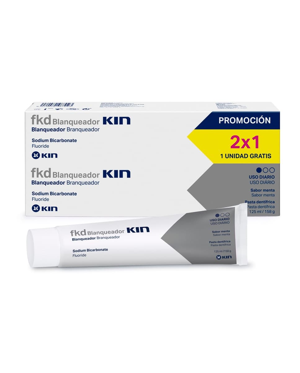 Kin - Pack Pasta Dentífrica Blanqueadora 2x125 ml Kin.