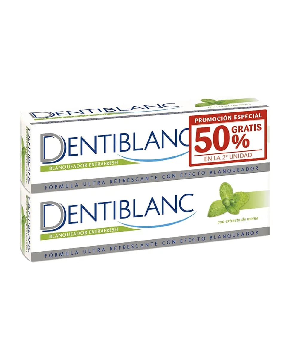 Dentiblanc - Dentífrico blanqueador Extrafresh Duplo 2X100 ml Dentiblanc.