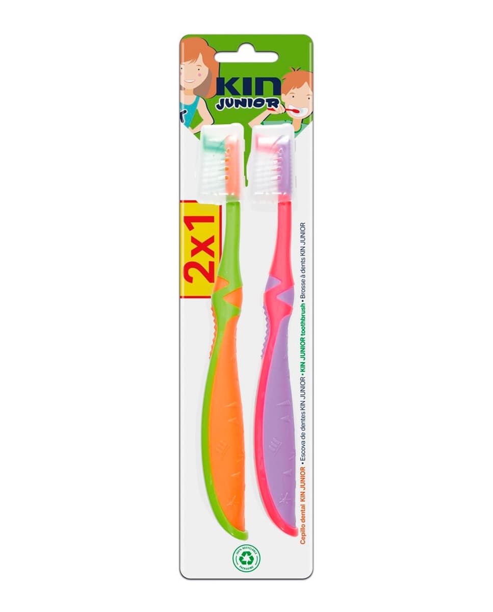 Kin - Pack Cepillo Dental Junior 2 unid Kin.