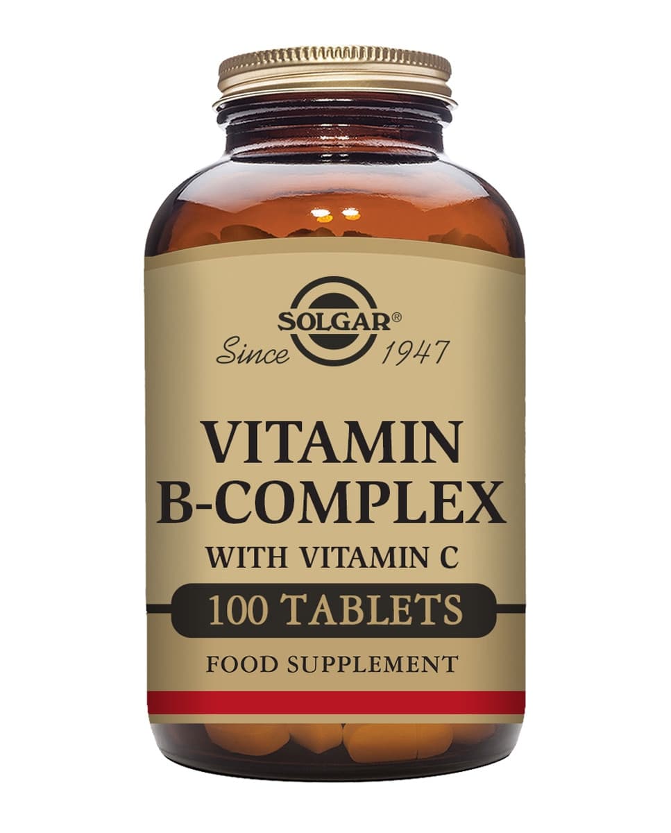 SOLGAR - 100 comprimidos B Complex con Vitamina C Solgar.