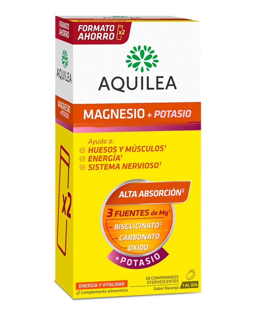 Aquilea - Duplo 14 Comprimidos Magnesio + Potasio Aquilea.