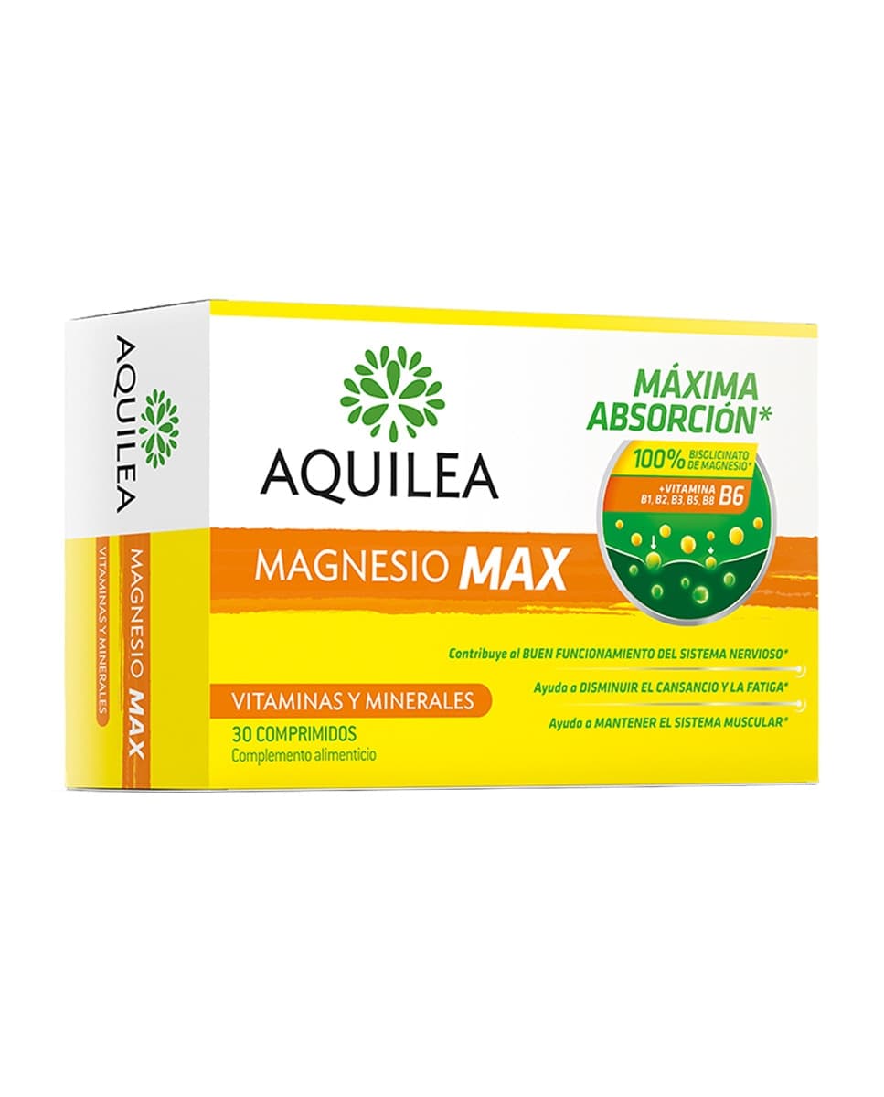 Aquilea - 30 Comprimidos Magnesio Max Bisglicinato Aquilea.