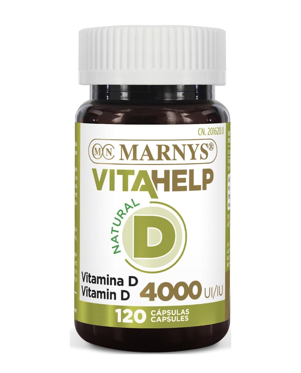 Marnys - 120 cápsulas Vitahelp Vitamina D 4000 UI Marnys.