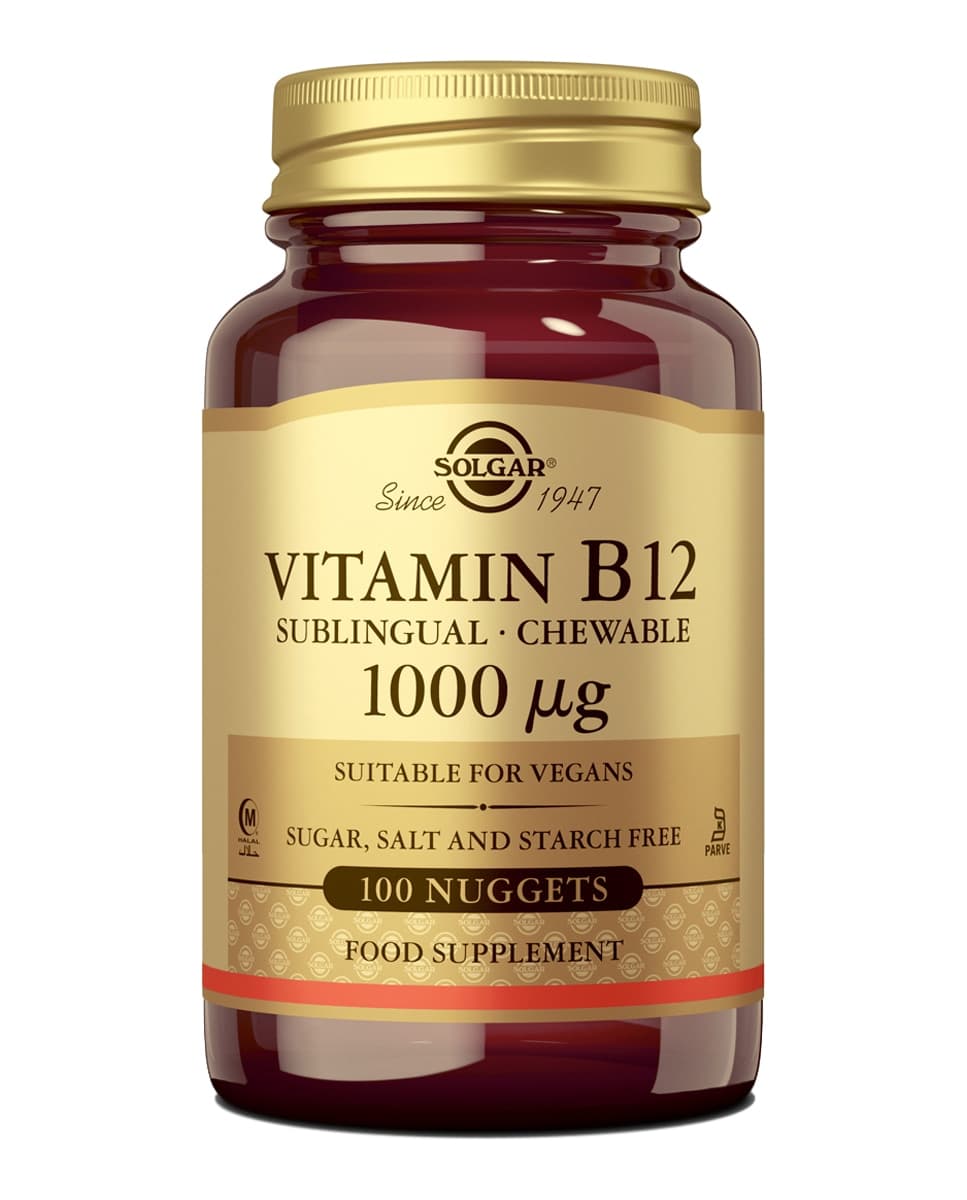 SOLGAR - 100 Comprimidos Vitamina B12 1000 ?g Solgar.