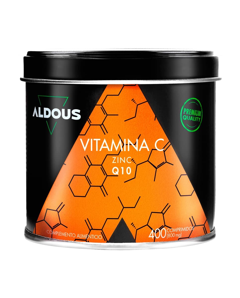 Aldous Bio - 400 Comprimidos para el Cansancio con Vitamina C y Zinc Aldous Bio.