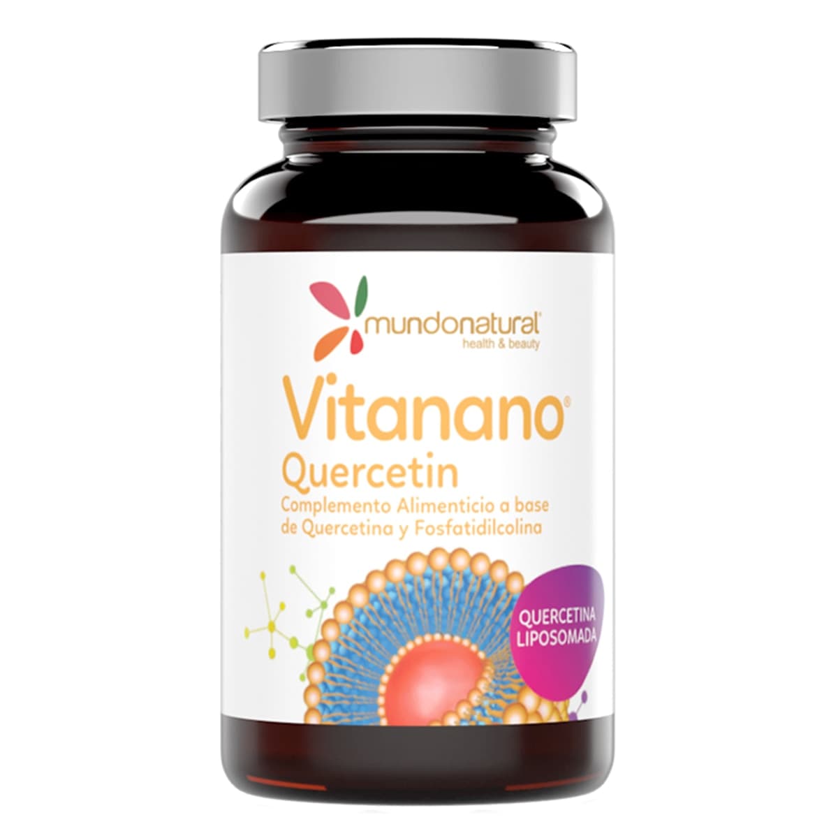 Mundo Natural - 30 cápsulas Vitanano Quercetin liposomado Mundo Natural.