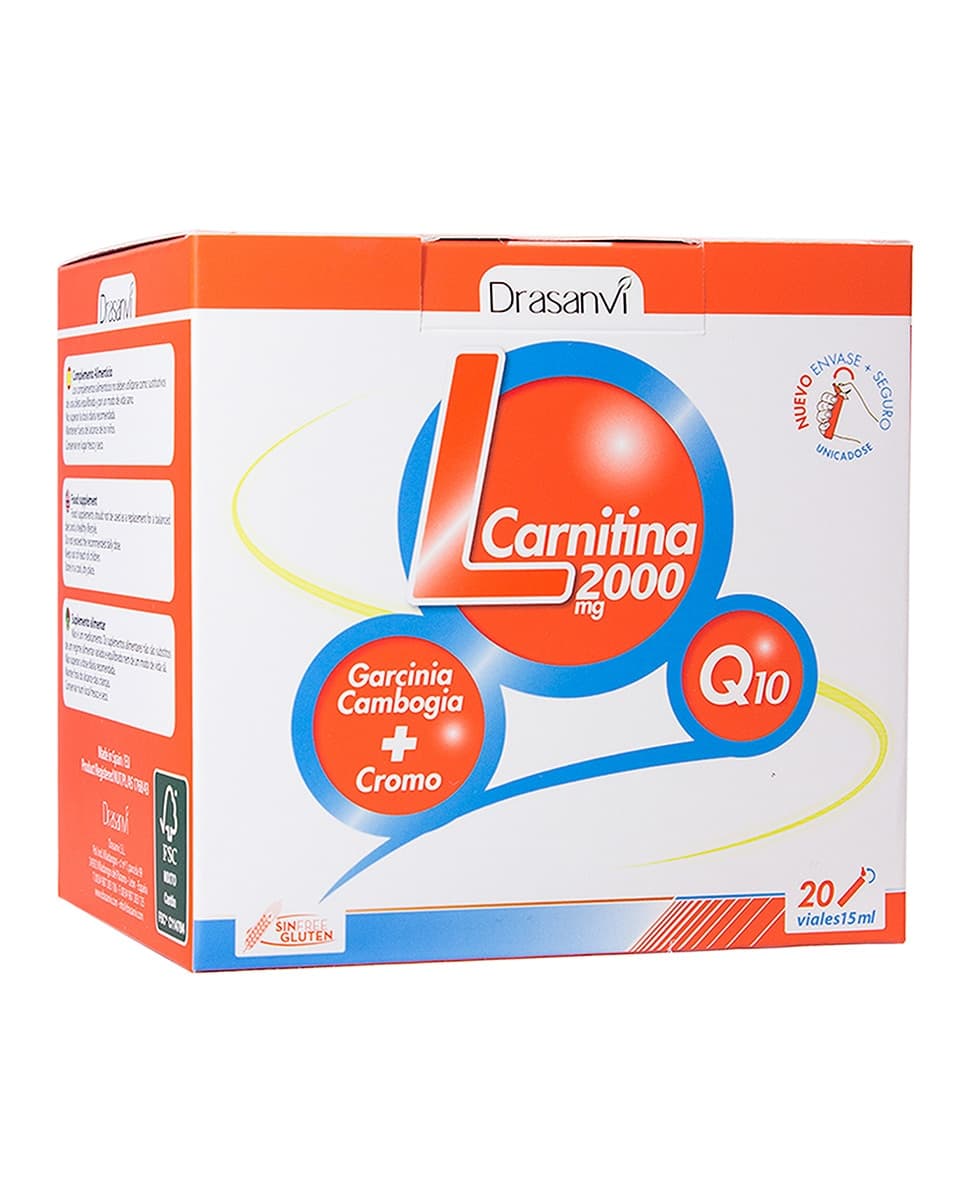 Drasanvi - Viales L-Carnitina 200 mg. para control de peso Drasanví.