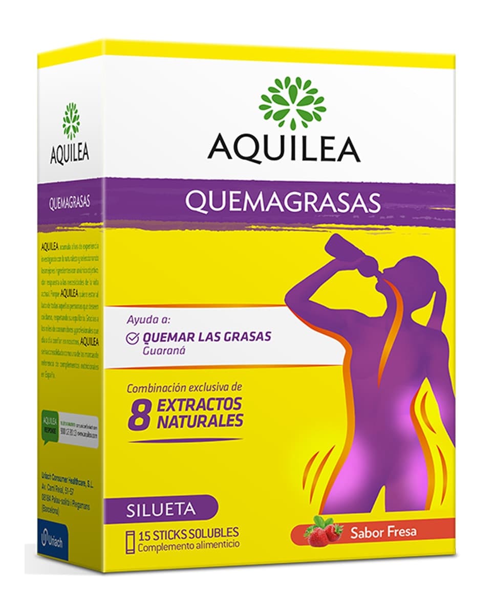 Aquilea - 15 Sticks bebibles Quemagrasas Aquilea.