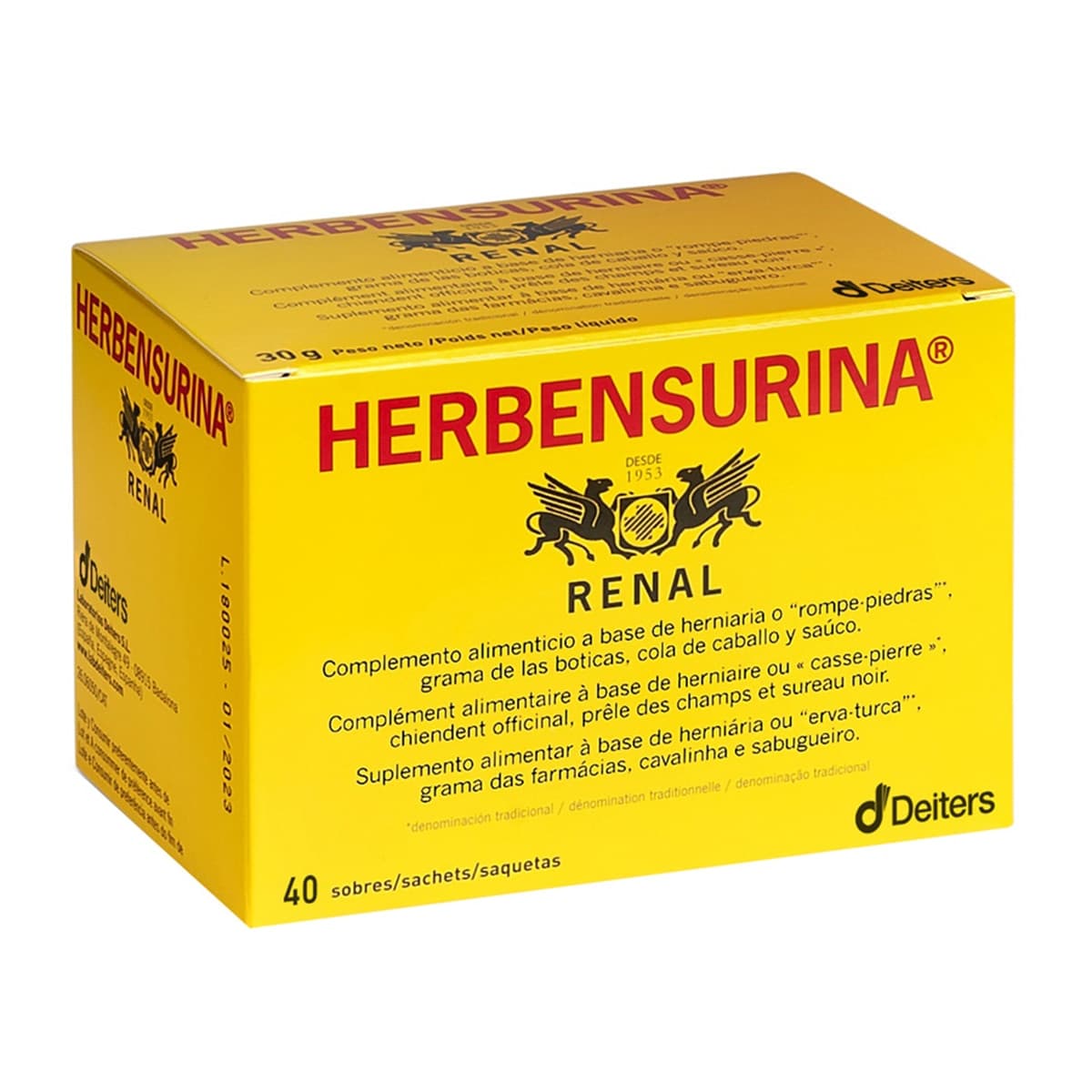 Herbensurina - Sobres Bienestar renal Herbensurina.