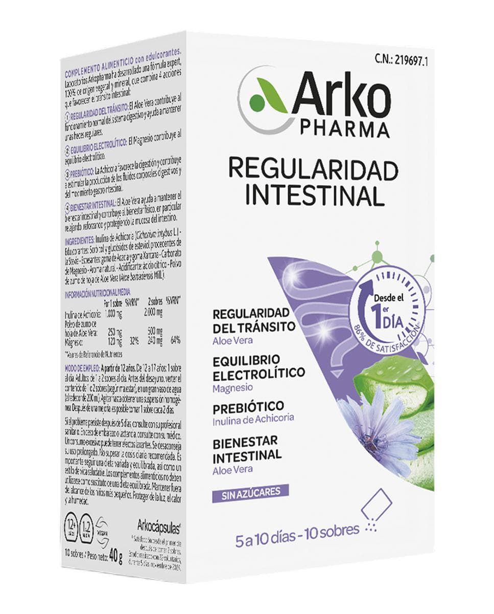 Arkopharma - 10 Sobres Regularidad Intestinal Arkocaps Arkopharma.