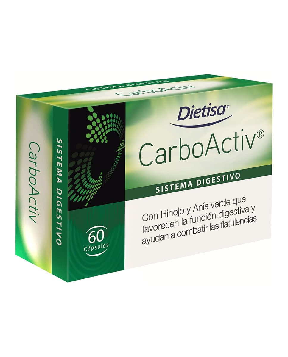 Dielisa - Cápsulas Digestión y Gases Carboactiv Dielisa.