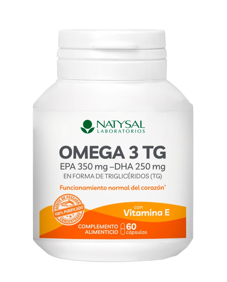 Natysal - 60 Cápsulas Complemento Alimenticio Super Omega 3 TG Natysal.
