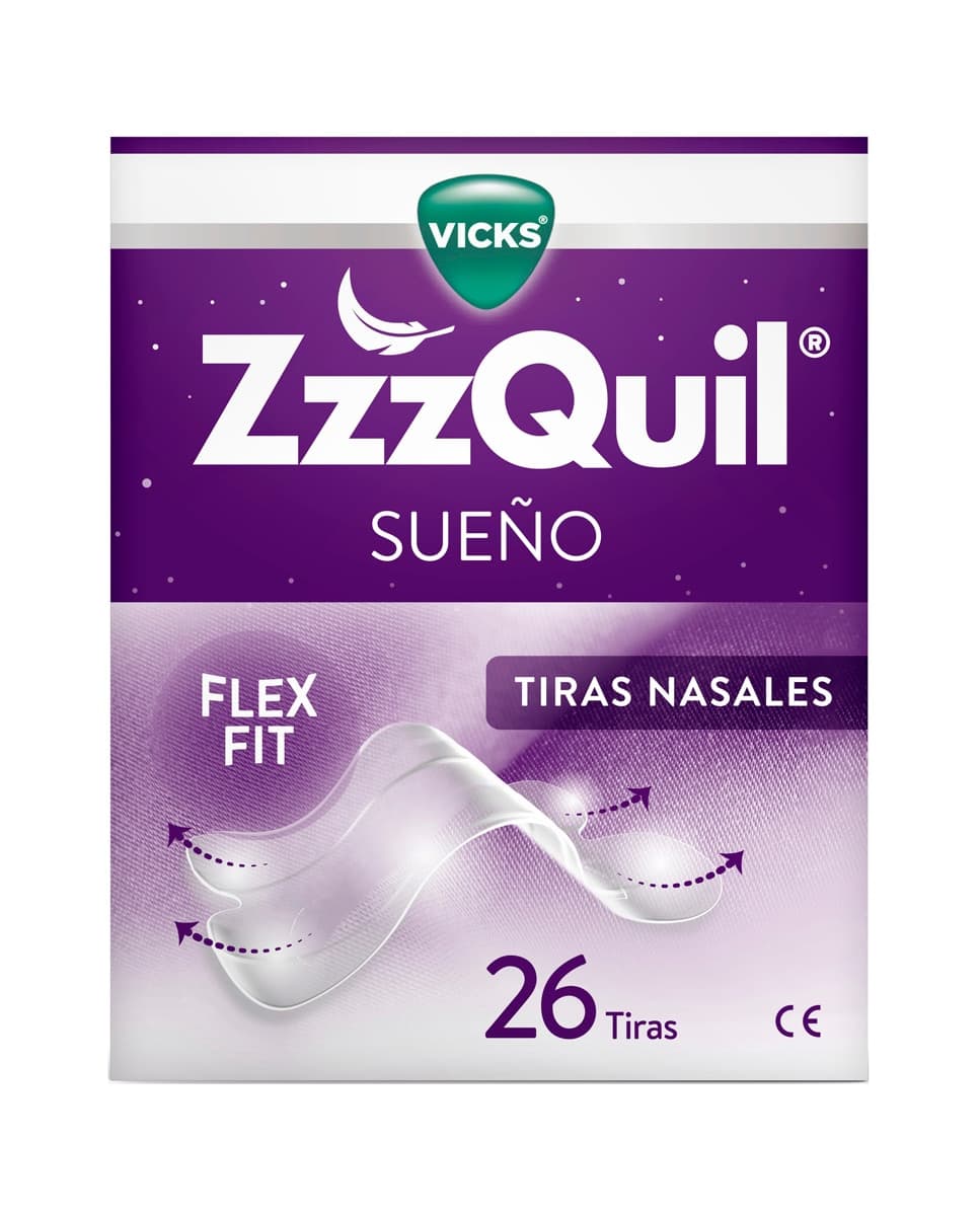 ZzzQuil - 26 Tiras Nasales Sueño Zzzquil.