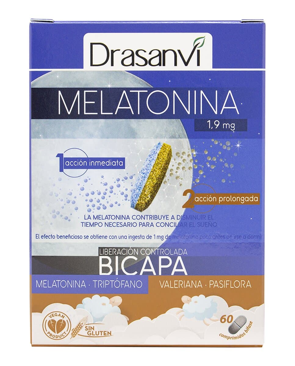 Drasanvi - Complementos alimenticios melatonina bicapa Drasanvi.