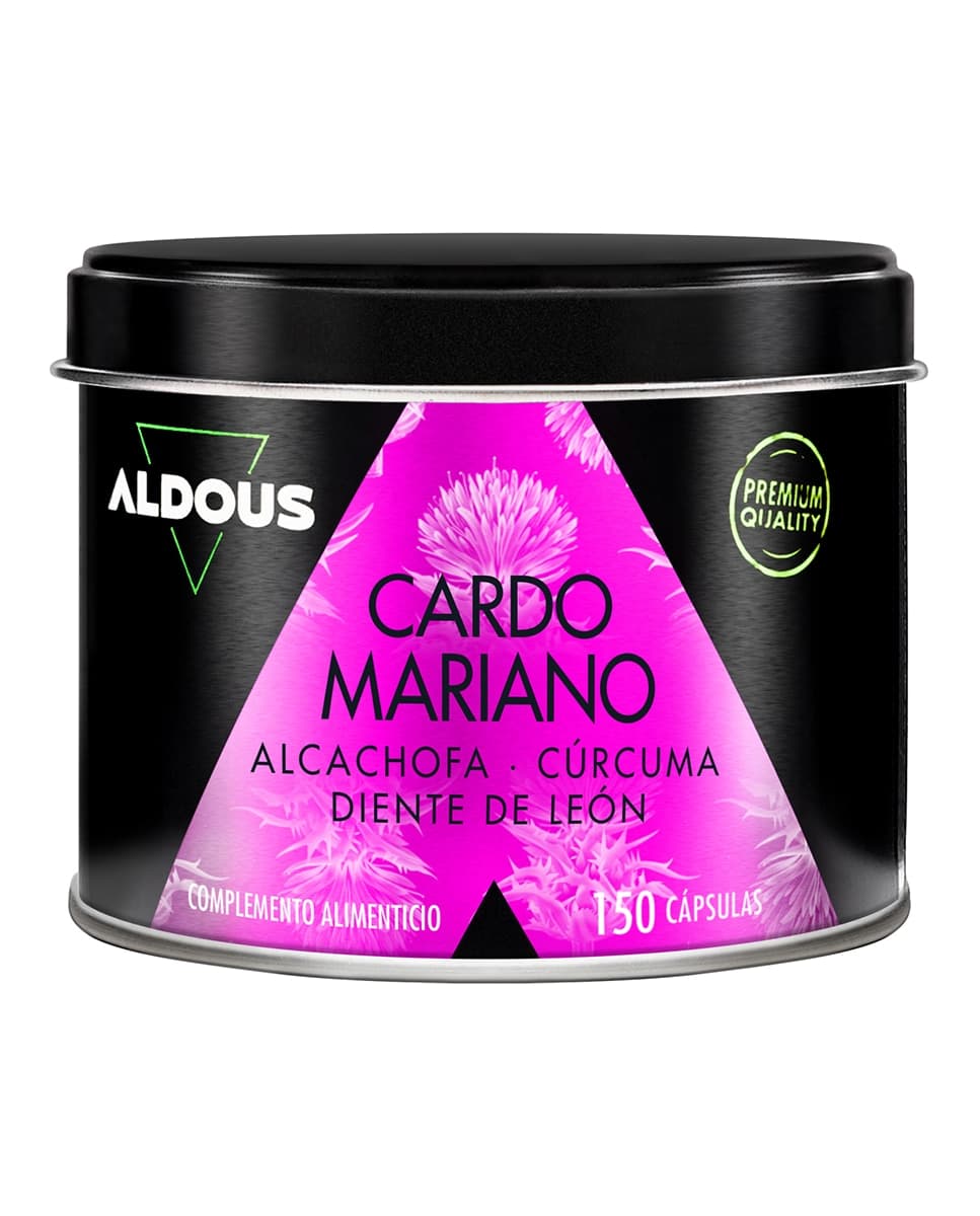 Aldous Bio - 150 Cápsulas Detox para la Digestión con cardo Mariano Aldous Bio.
