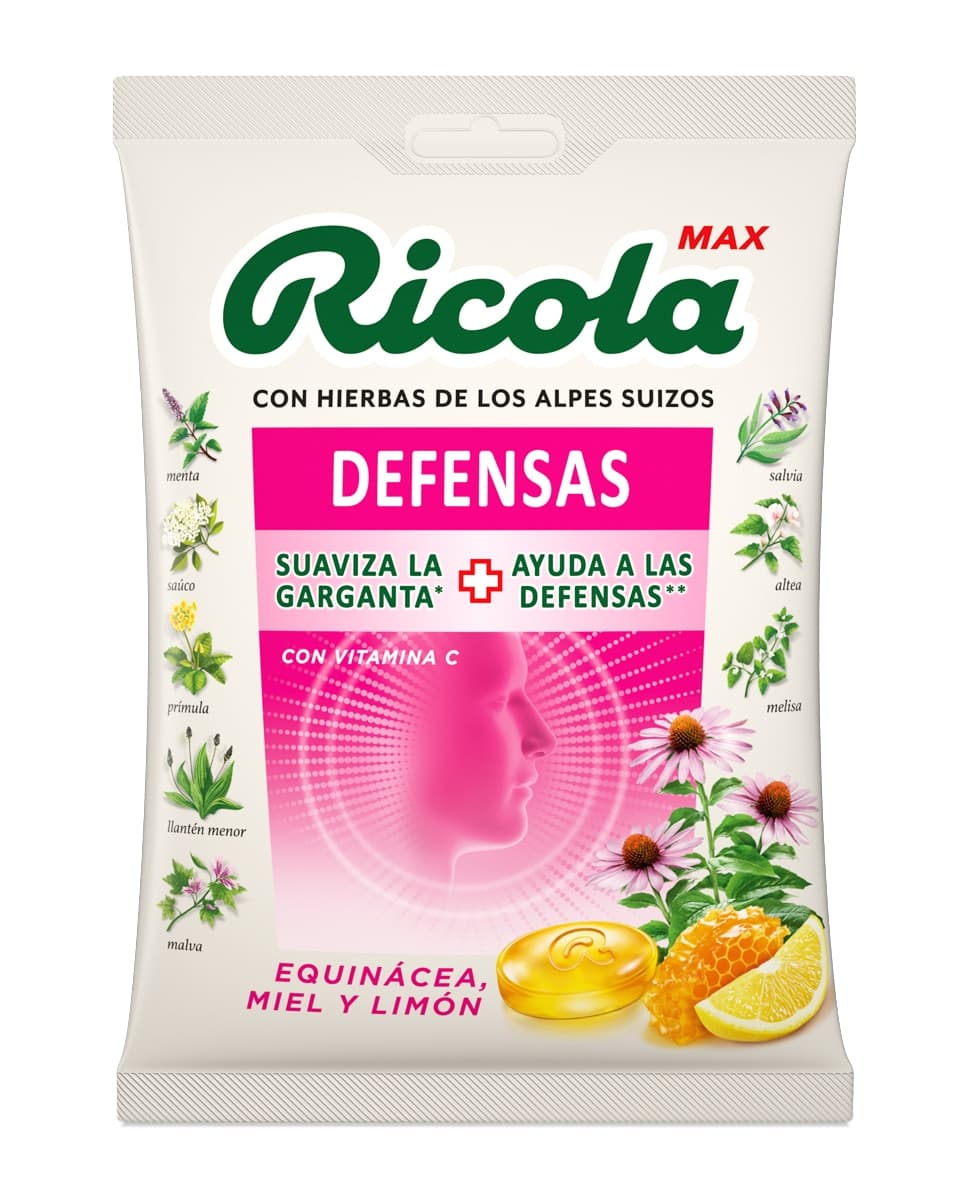 Ricola - Caramelos Equinacea Miel y Limón 70 g Ricola.