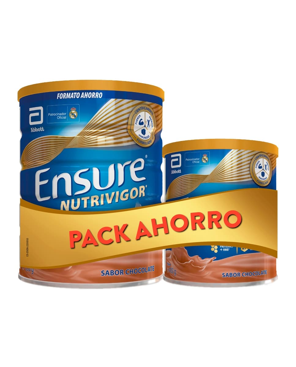 Ensure - Complemento Nutricional Chocolate lata 850 g Nutrivigor Ensure.
