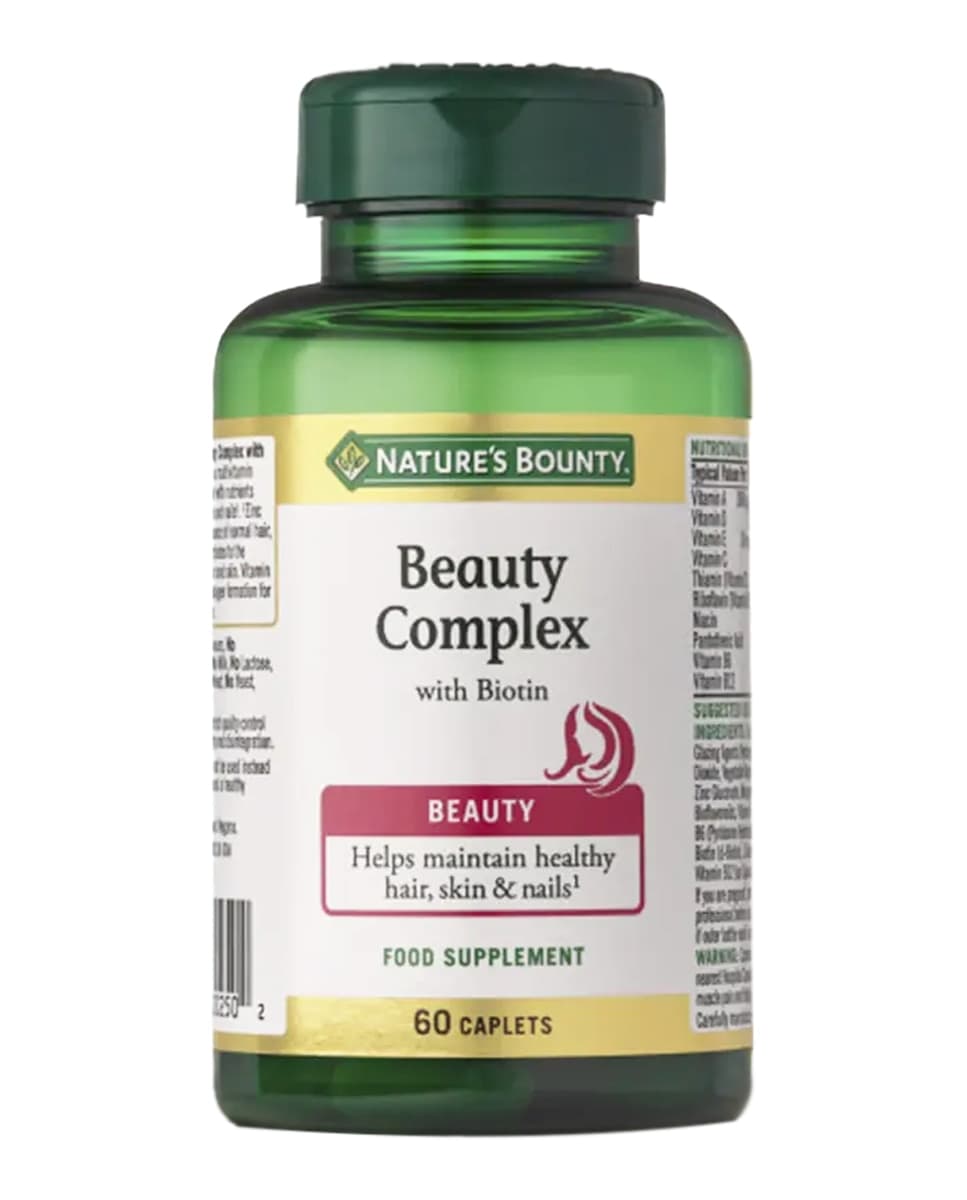 Nature's Bounty - 60 Comprimidos para Cabello, Piel y Uñas Beauty Complex Nature's Bounty.